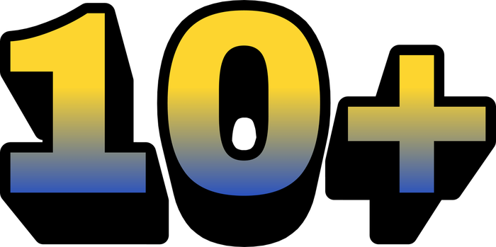 10+